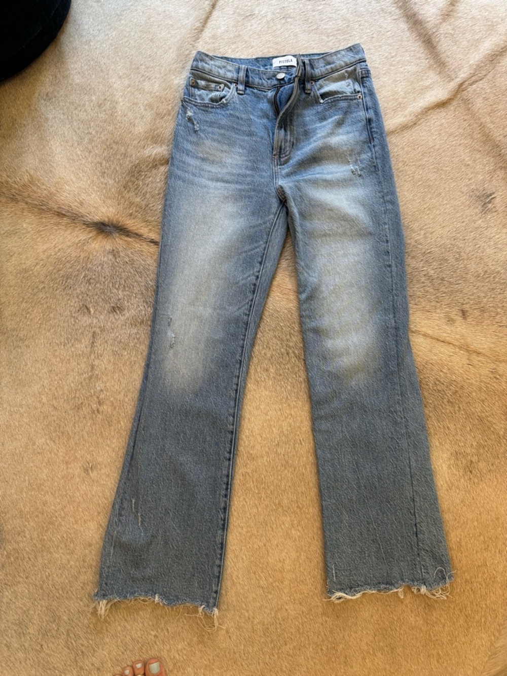 pistola Light Blue Straight Leg Jeans